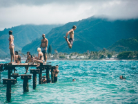 Entrenamiento de natación para competición